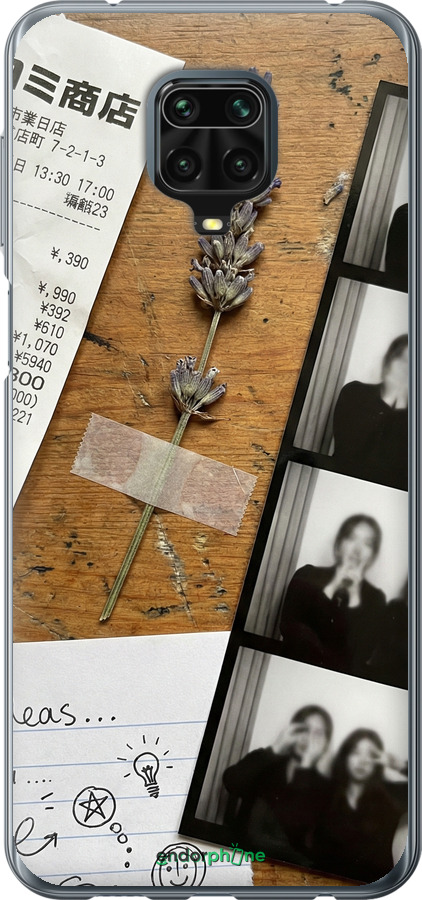 Силиконовый чехол Aesthetic Scrapbook Collage для Xiaomi Redmi Note 9S - 6773u-2029 изображение 