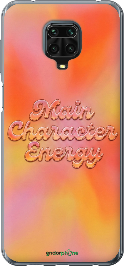 Силиконовый чехол Aura Gradient Main Character Energy Aesthetic Y2K для Xiaomi Redmi Note 9 Pro - 6783u-1911 изображение 