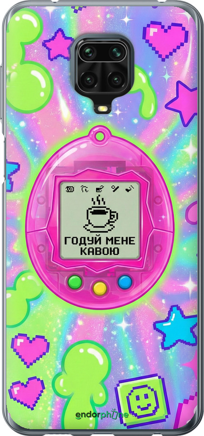 Силиконовый чехол Y2K Aesthetic Retro Pet: Годуй мене кавою для Xiaomi Redmi Note 9S - 6784u-2029 изображение 