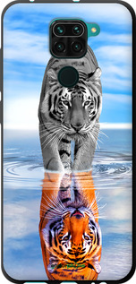 TPU чехол Тигр для Xiaomi Redmi Note 9 - 6016b-2017 изображение 