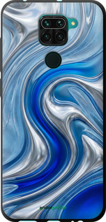 TPU чехол Liquid Chrome для Xiaomi Redmi Note 9 - 6781b-2017 изображение 