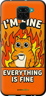 TPU чехол Funny Cat для Xiaomi Redmi Note 9 - 6786b-2017 изображение 