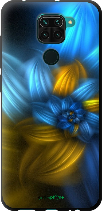 

TPU чорний чохол "Візерунок 46" для Xiaomi Redmi Note 9, Синій