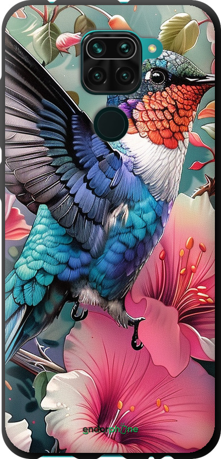 TPU чехол Казкова колібрі для Xiaomi Redmi Note 9 - 6051b-2017 изображение 