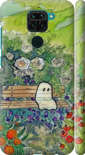 3D пластиковый матовый чехол Грустное привидение для Xiaomi Redmi Note 9 - 6403m-2017 изображение 