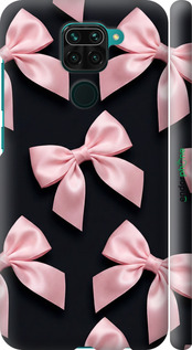 3D пластиковый матовый чехол Coquette Ribbons Dark Coquette для Xiaomi Redmi Note 9 - 6767m-2017 изображение 