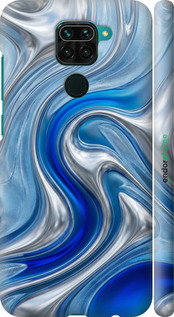 3D пластиковый матовый чехол Liquid Chrome для Xiaomi Redmi Note 9 - 6781m-2017 изображение 