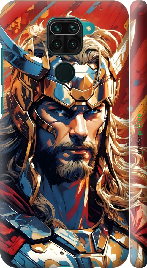 3D пластиковый матовый чехол Тор для Xiaomi Redmi Note 9 - 6384m-2017 изображение 