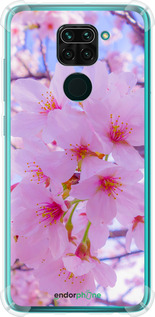 Силикон с усиленными углами чехол Сакура для Xiaomi Redmi Note 9 - 6029sp-2017 изображение 