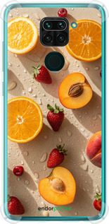 Силикон с усиленными углами чехол Фрукты 3 для Xiaomi Redmi Note 9 - 6703sp-2017 изображение 
