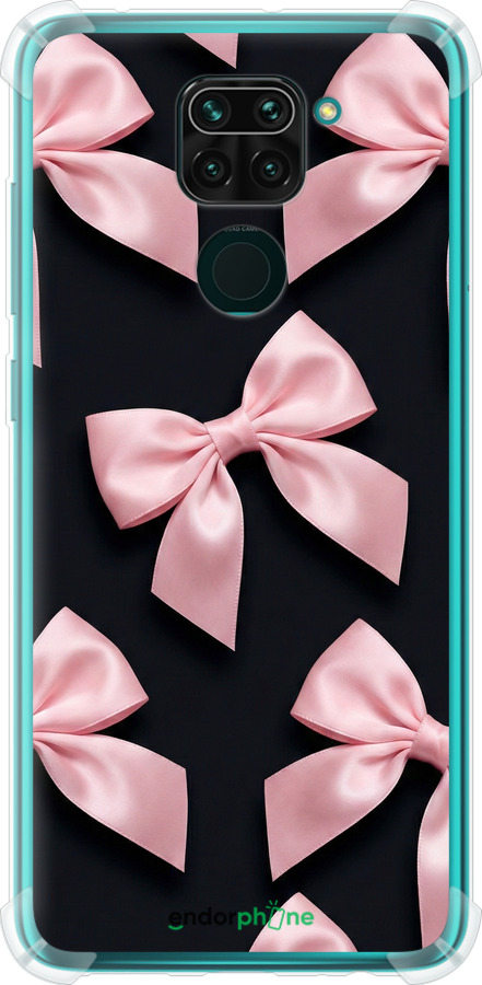 Силикон с усиленными углами чехол Coquette Ribbons Dark Coquette для Xiaomi Redmi Note 9 - 6767sp-2017 изображение 