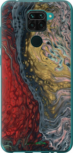 2D пластиковий чехол Із зображенням абстрактного живопису для Xiaomi Redmi Note 9 - 6530t-2017 изображение 