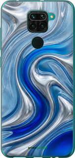 2D пластиковый чехол Liquid Chrome для Xiaomi Redmi Note 9 - 6781t-2017 изображение 