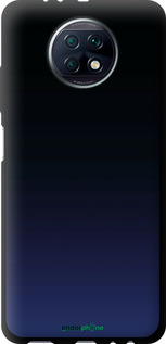 TPU чехол Градиент в тёмно - синем стиле для Xiaomi Redmi Note 9T - 6542b-2261 изображение 