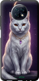 TPU чехол Mystic White Cat Gothic Dark Purple Gold для Xiaomi Redmi Note 9T - 6805b-2261 изображение 
