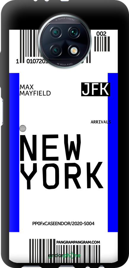 TPU чехол New York для Xiaomi Redmi Note 9T - 4861b-2261 изображение 