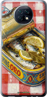 Силиконовый чехол Vintage Sardine Tin Phone для Xiaomi Redmi Note 9T - 6772u-2261 изображение 