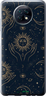 Силиконовый чехол 'Celestial Harmony: Sun & Moon Gold Mystic Pattern' для Xiaomi Redmi Note 9T изображение 5