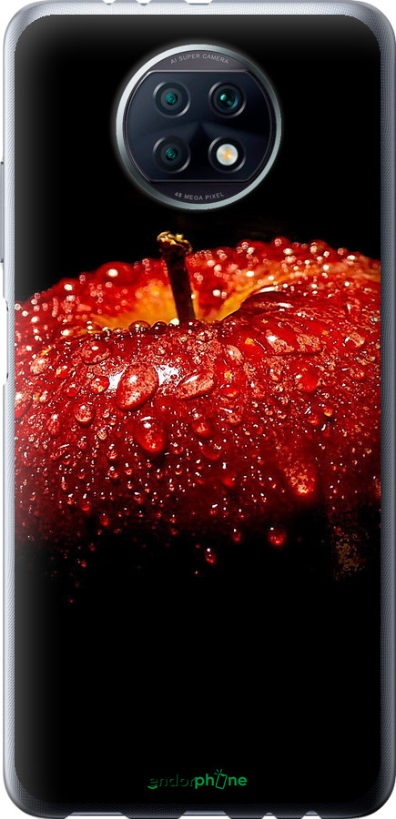 Силиконовый чехол Яблоко для Xiaomi Redmi Note 9T - 6022u-2261 изображение 