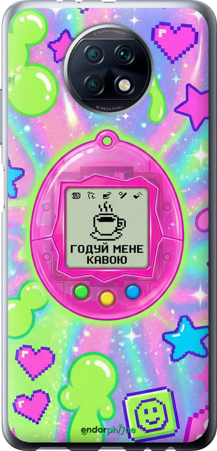 Силиконовый чехол Y2K Aesthetic Retro Pet: Годуй мене кавою для Xiaomi Redmi Note 9T - 6784u-2261 изображение 