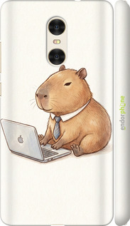 3D пластиковый матовый чехол 'Funny Capybara CEO Working' для Xiaomi Redmi Pro изображение 1
