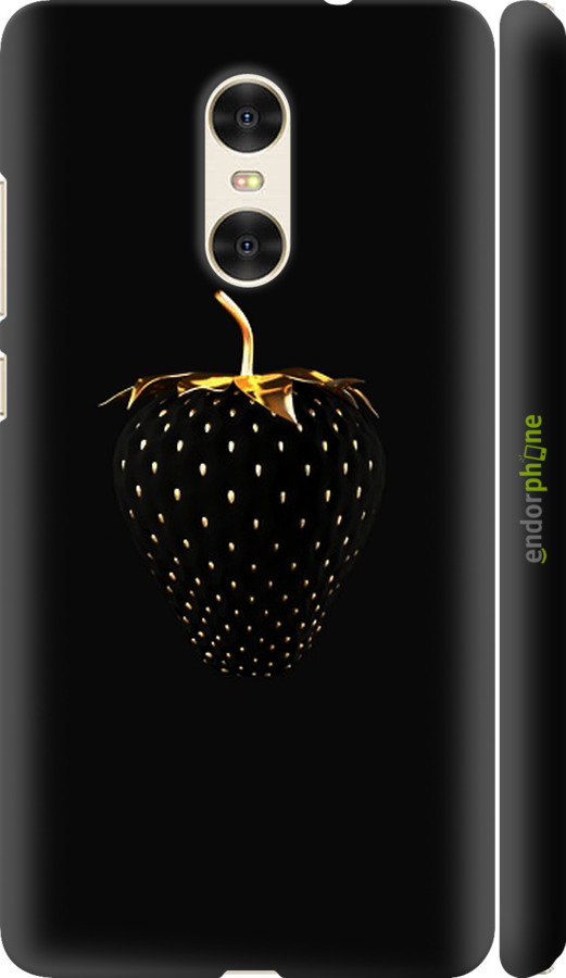 

3D пластиковий матовий чохол "Чорна полуниця" для Xiaomi Redmi Pro, Чорний