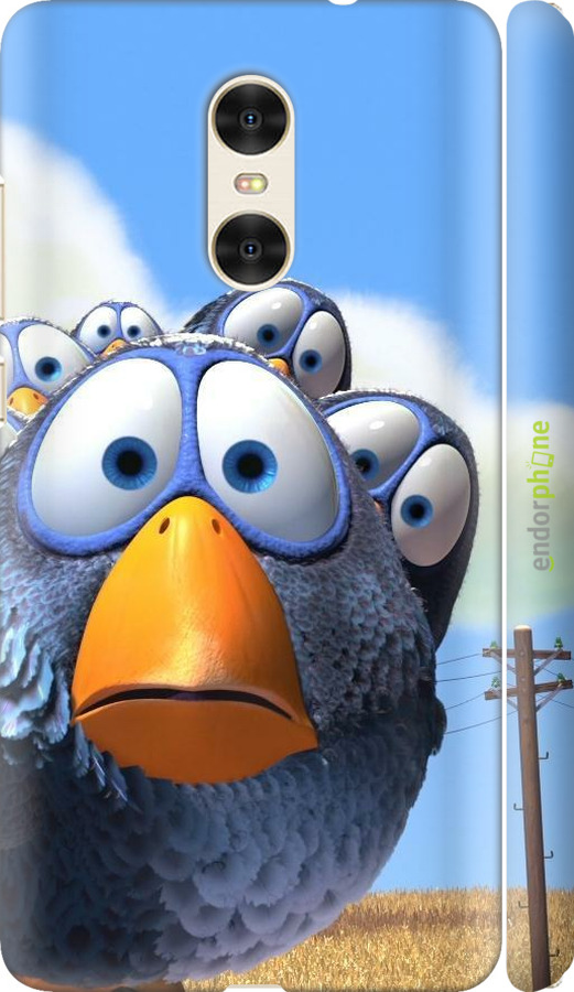 3D пластиковий матовий чехол Angry Birds для Xiaomi Redmi Pro - 6008m-342 изображение 