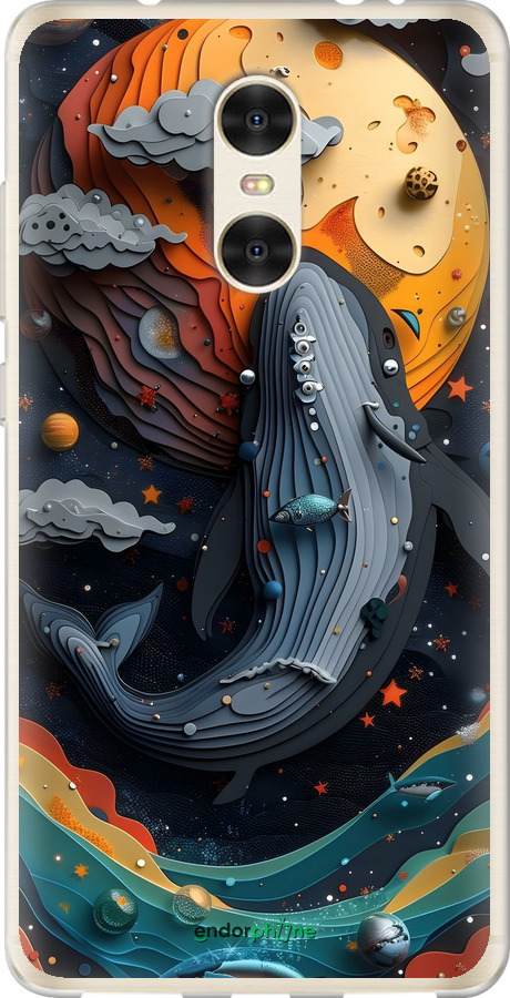 Силіконовий чехол Кит у космосі для Xiaomi Redmi Pro - 6328u-342 изображение 