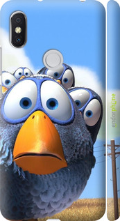 3D пластиковый матовый чехол Angry Birds для Xiaomi Redmi S2 - 6008m-1494 изображение 