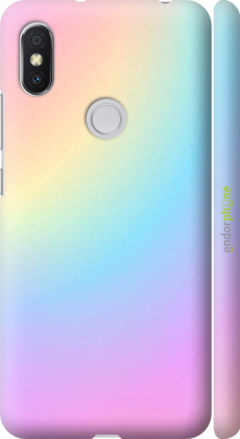 

3D пластиковий матовий чохол "Веселка 2" для Xiaomi Redmi S2, Рожевий