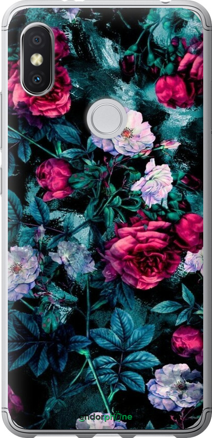 2D пластиковий чехол Сад та троянди для Xiaomi Redmi S2 - 6483t-1494 изображение 