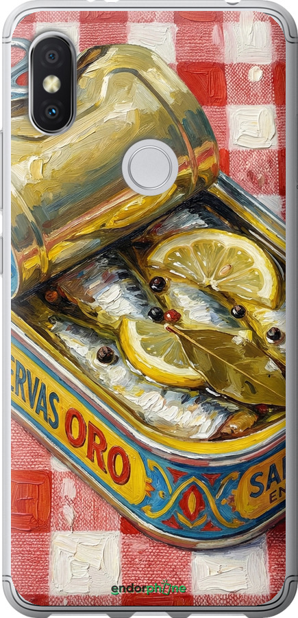 2D пластиковый чехол Vintage Sardine Tin Phone для Xiaomi Redmi S2 - 6772t-1494 изображение 