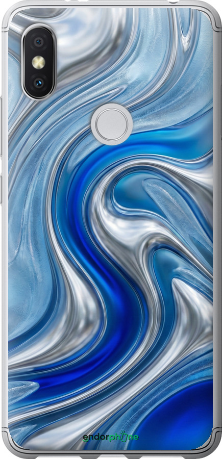 2D пластиковий чехол Liquid Chrome для Xiaomi Redmi S2 - 6781t-1494 изображение 