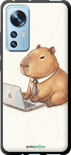 TPU чехол Funny Capybara CEO Working для Xiaomi 12X - 6777b-2941 изображение 