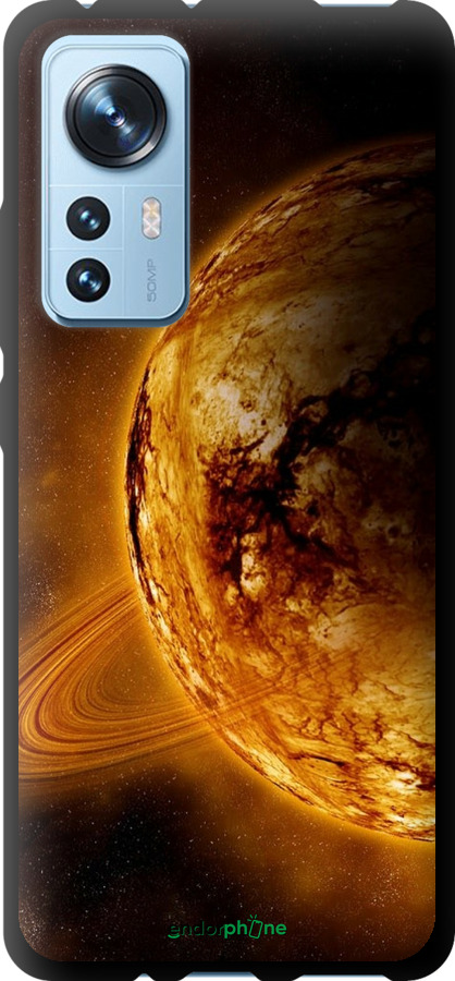 TPU чехол Жовтий Сатурн для Xiaomi 12X - 170b-2941 изображение 
