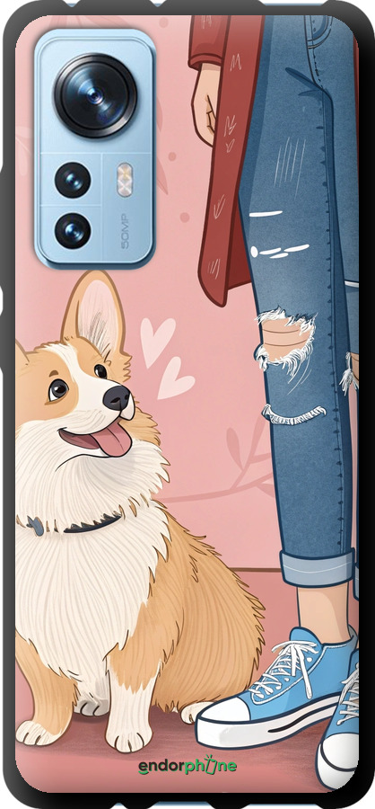 TPU чехол Корги 3 для Xiaomi 12 - 6707b-2555 изображение 