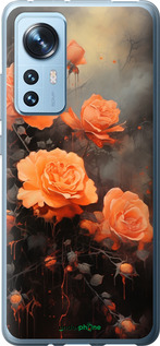 Силиконовый чехол Оранжевые розы для Xiaomi 12X - 5944u-2941 изображение 