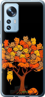 Силиконовый чехол Дерево и котики для Xiaomi 12X - 6516u-2941 изображение 