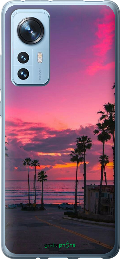 Силиконовый чехол Пальмы для Xiaomi 12X - 5873u-2941 изображение 