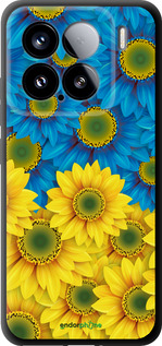 TPU чехол Жёлто-голубые цветы для Xiaomi Xiaomi 15 - 1048b-3880 изображение 