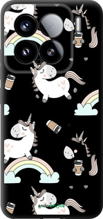 TPU чехол Единорог и кофе для Xiaomi Xiaomi 15 - 4661b-3880 изображение 
