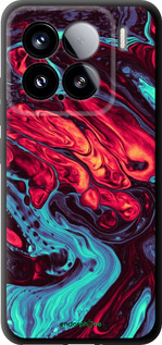 TPU чехол Синя червона абстакція для Xiaomi Xiaomi 15 - 5339b-3880 изображение 