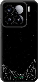 TPU чехол Черно белые абстрактные горы для Xiaomi Xiaomi 15 - 6437b-3880 изображение 