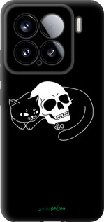 TPU чехол Із зображенням кота та черепа для Xiaomi Xiaomi 15 - 6491b-3880 изображение 