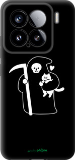TPU чехол Минималистичный арт: смерть и кошка для Xiaomi Xiaomi 15 - 6529b-3880 изображение 