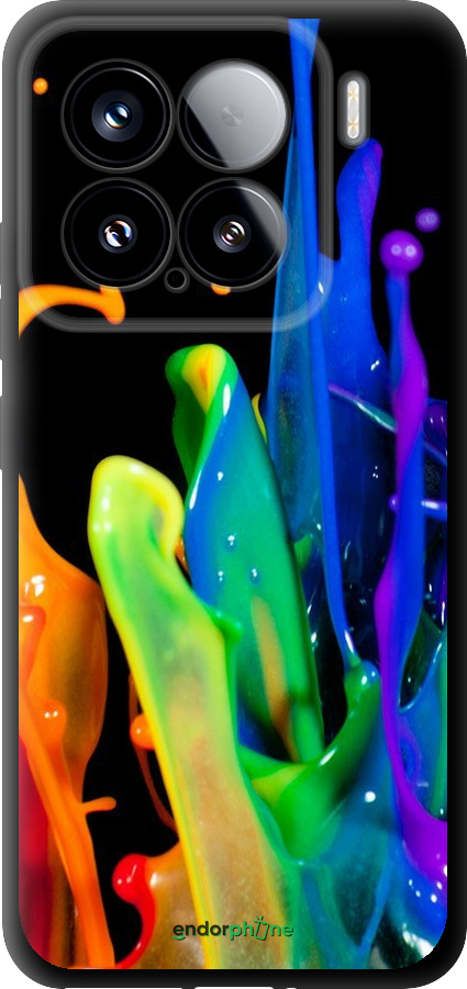 TPU чехол брызги краски для Xiaomi Xiaomi 15 - 3957b-3880 изображение 