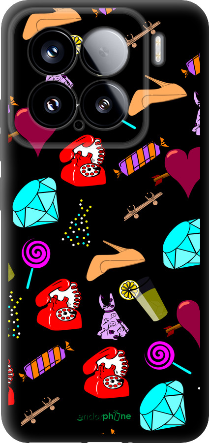 TPU чехол stickers для Xiaomi Xiaomi 15 - 4757b-3880 изображение 