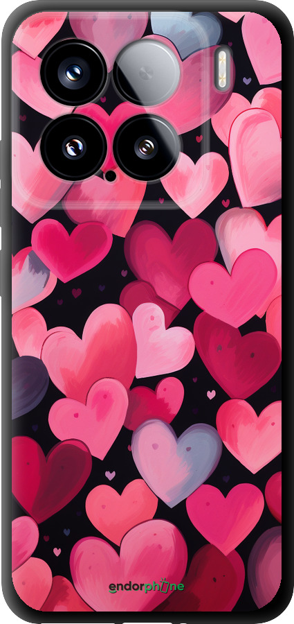 TPU чехол Сердечки 4 для Xiaomi Xiaomi 15 - 5662b-3880 изображение 