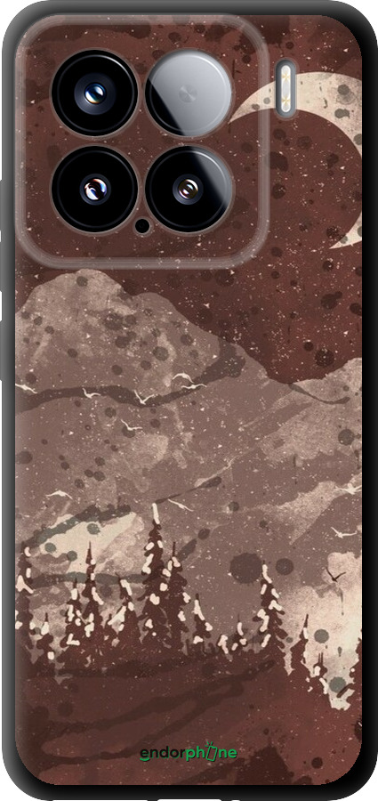 TPU чехол С изображением лунного пейзажа в ночном лесу для Xiaomi Xiaomi 15 - 6546b-3880 изображение 