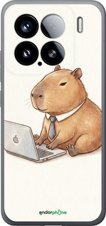 Силиконовый чехол Funny Capybara CEO Working для Xiaomi Xiaomi 15 - 6777u-3880 изображение 